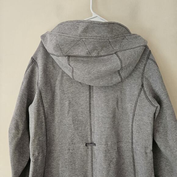 OSKA Gray Outerwear Long Sleeve Hooded Full Zipper Coat Size 1 US 6/8 - Picture 6 of 11